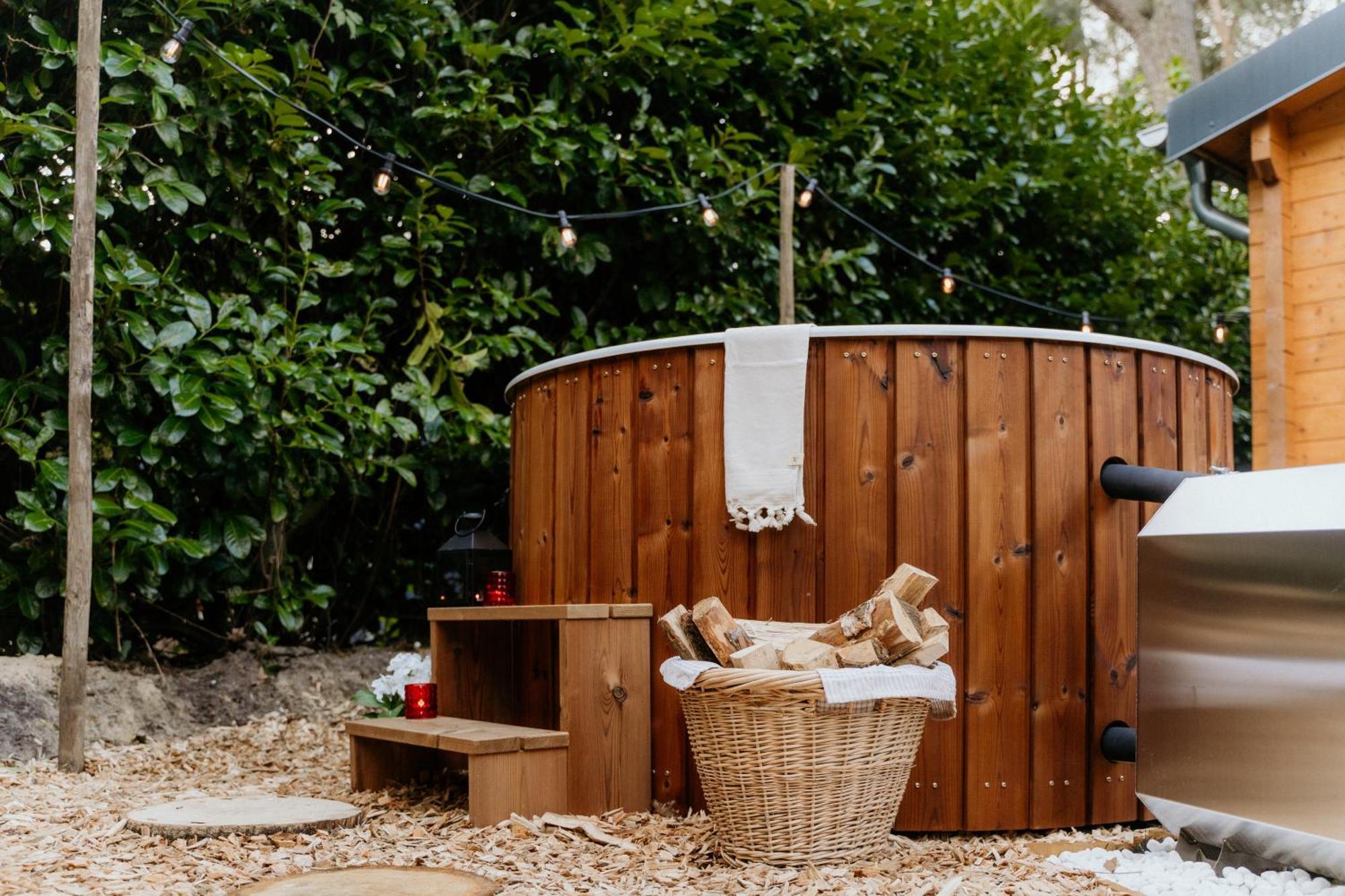 Romantisch Wellness Boshuisje Met Sauna & Hottub Meijel Ngoại thất bức ảnh